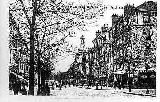 Ville de CHALONSURSAONE Carte postale ancienne