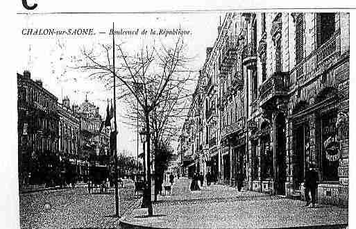 Ville de CHALONSURSAONE Carte postale ancienne