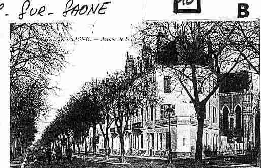 Ville de CHALONSURSAONE Carte postale ancienne