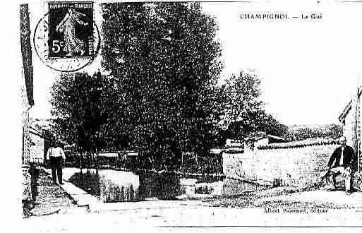 Ville de CHAMPIGNOLLEZMONDEVILLE Carte postale ancienne