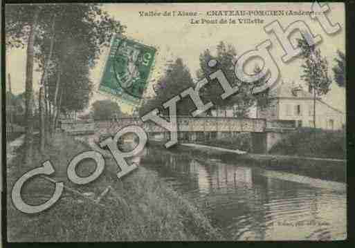 Ville de CHATEAUPORCIEN Carte postale ancienne