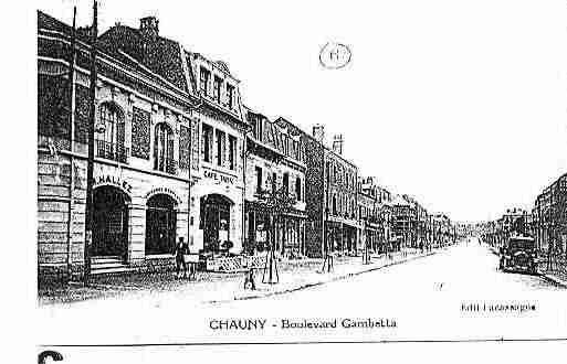 Ville de CHAUNY Carte postale ancienne