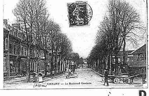 Ville de CHAUNY Carte postale ancienne