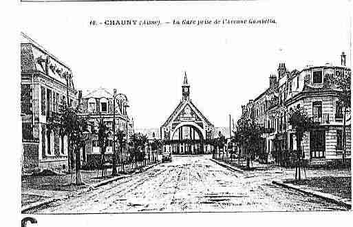 Ville de CHAUNY Carte postale ancienne