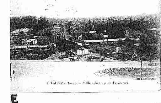 Ville de CHAUNY Carte postale ancienne