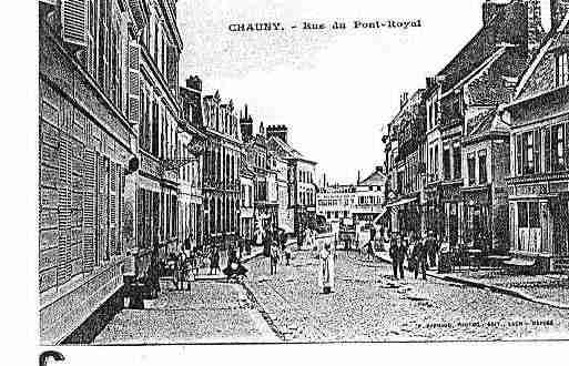 Ville de CHAUNY Carte postale ancienne