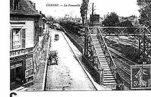 Ville de CHAUNY Carte postale ancienne