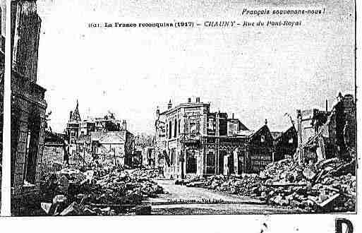 Ville de CHAUNY Carte postale ancienne