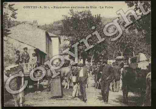 Ville de CONTES Carte postale ancienne