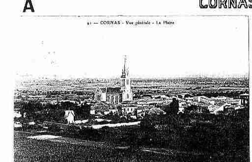 Ville de CORNAS Carte postale ancienne