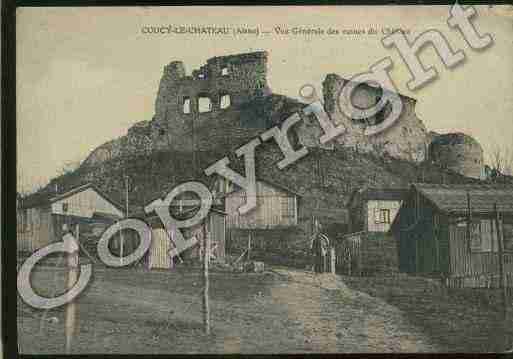 Ville de COUCYLECHATEAUAUFFRIQUE Carte postale ancienne