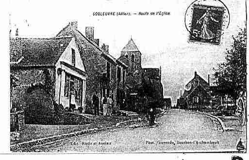 Ville de COULEUVRE Carte postale ancienne