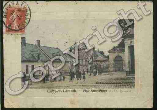 Ville de CREPY Carte postale ancienne