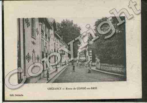 Ville de CREZANCY Carte postale ancienne