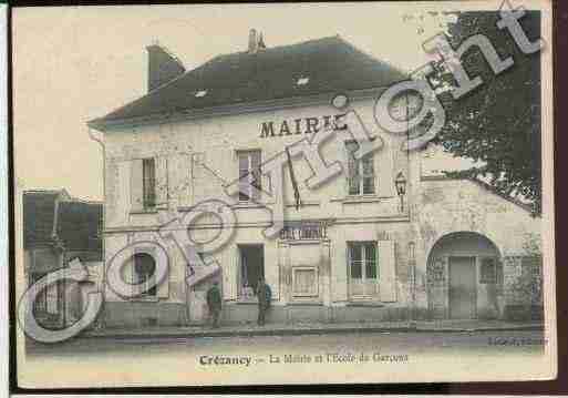 Ville de CREZANCY Carte postale ancienne