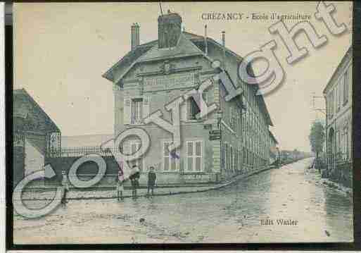 Ville de CREZANCY Carte postale ancienne