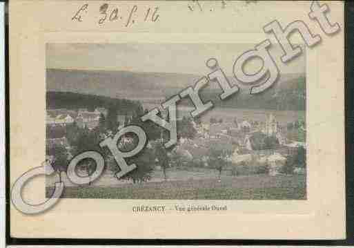 Ville de CREZANCY Carte postale ancienne