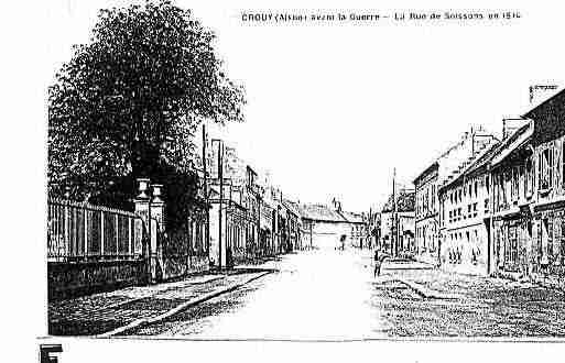 Ville de CROUY Carte postale ancienne