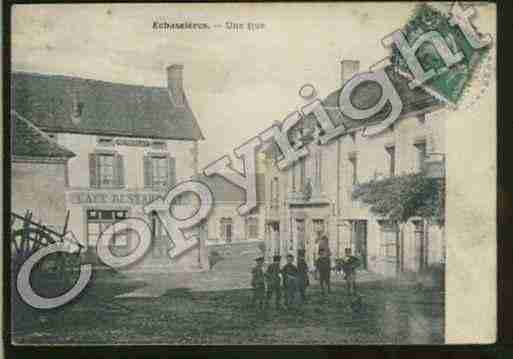 Ville de ECHASSIERES Carte postale ancienne