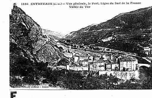 Ville de ENTREVAUX Carte postale ancienne