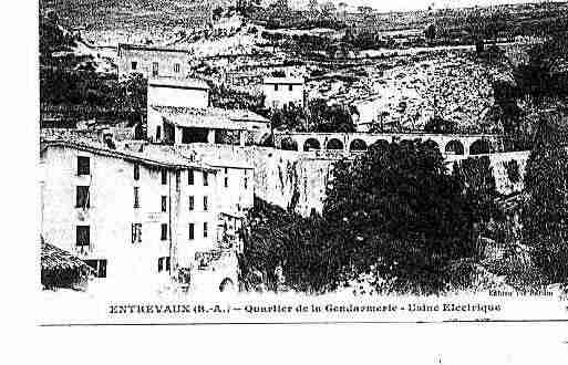 Ville de ENTREVAUX Carte postale ancienne