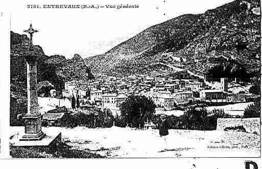 Ville de ENTREVAUX Carte postale ancienne