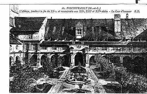 Ville de FONTEVRAUDL\'ABBAYE Carte postale ancienne