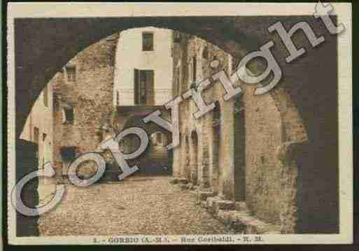 Ville de GORBIO Carte postale ancienne