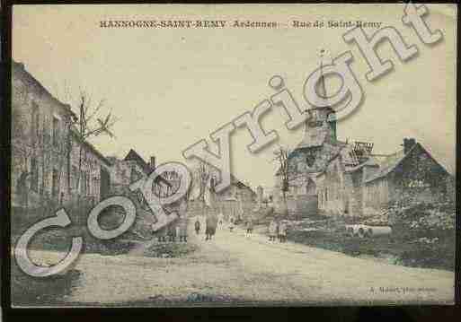 Ville de HANNOGNESAINTREMY Carte postale ancienne