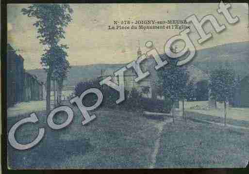 Ville de JOIGNYSURMEUSE Carte postale ancienne