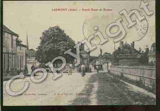 Ville de LESMONT Carte postale ancienne