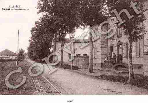 Ville de LEZATSURLEZE Carte postale ancienne