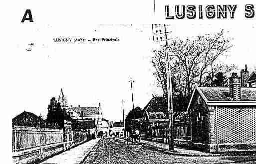 Ville de LUSIGNYSURBARSE Carte postale ancienne