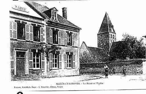 Ville de MARCILLYLEHAYER Carte postale ancienne