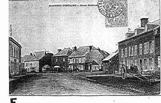 Ville de MAUBERTFONTAINE Carte postale ancienne