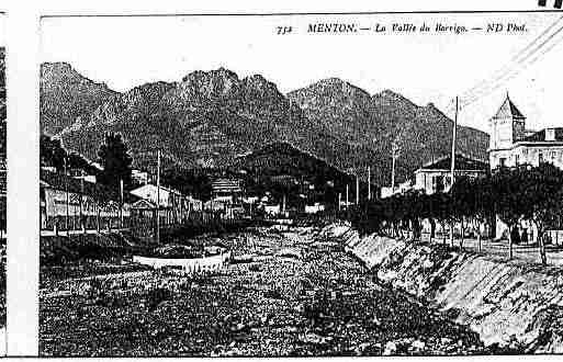 Ville de MENTON Carte postale ancienne