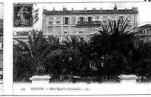 Ville de MENTON Carte postale ancienne