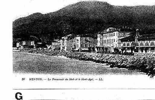 Ville de MENTON Carte postale ancienne