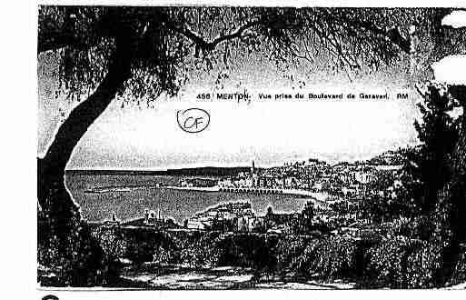 Ville de MENTON Carte postale ancienne