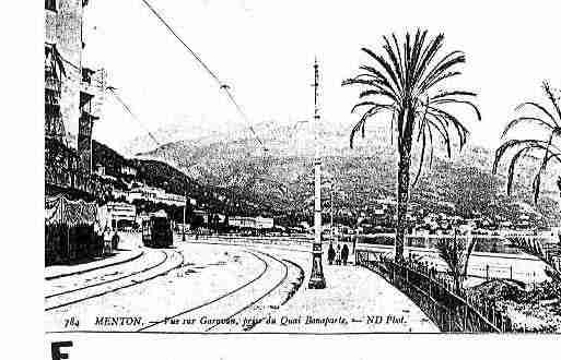 Ville de MENTON Carte postale ancienne