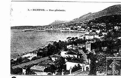 Ville de MENTON Carte postale ancienne