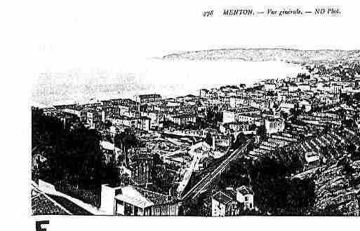 Ville de MENTON Carte postale ancienne