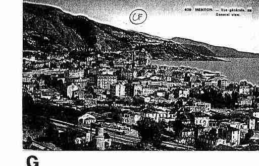 Ville de MENTON Carte postale ancienne