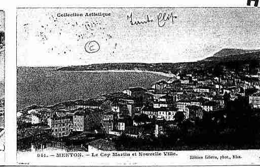 Ville de MENTON Carte postale ancienne