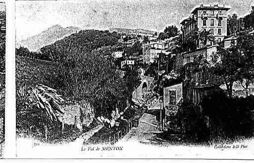 Ville de MENTON Carte postale ancienne