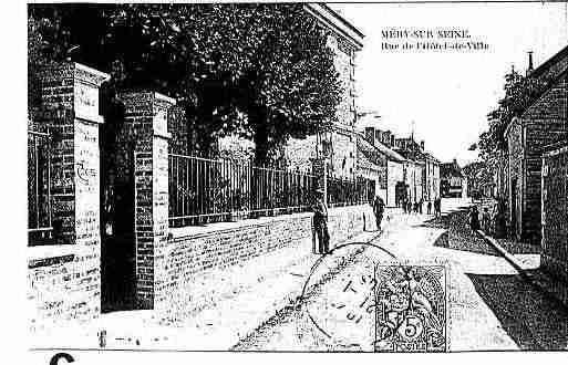 Ville de MERYSURSEINE Carte postale ancienne