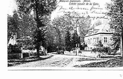 Ville de MONSENLAONNOIS Carte postale ancienne