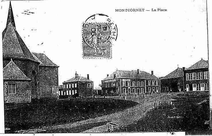 Ville de MONTCORNET Carte postale ancienne