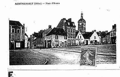 Ville de MONTMARAULT Carte postale ancienne