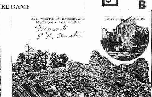 Ville de MONTNOTREDAME Carte postale ancienne